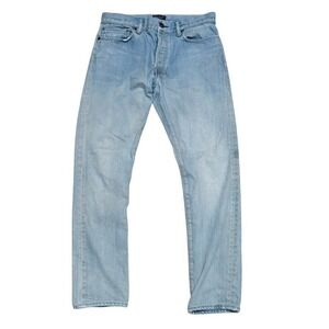 John‎ Elliott Season Seven Japanese Denim Light Wash Cigarette Jeans Women's 32